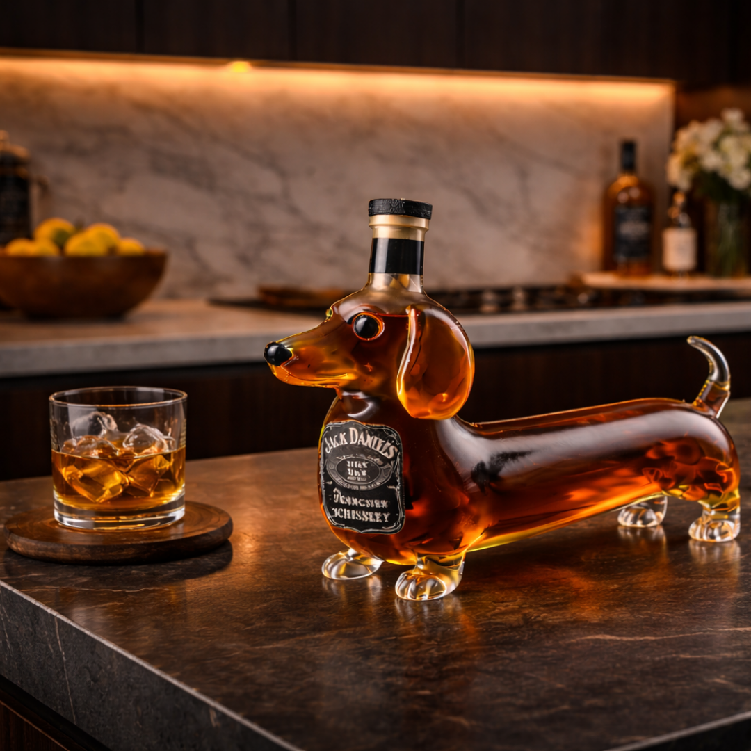 Jack Daniel's Whisky Flaske - Dachshund Utgave