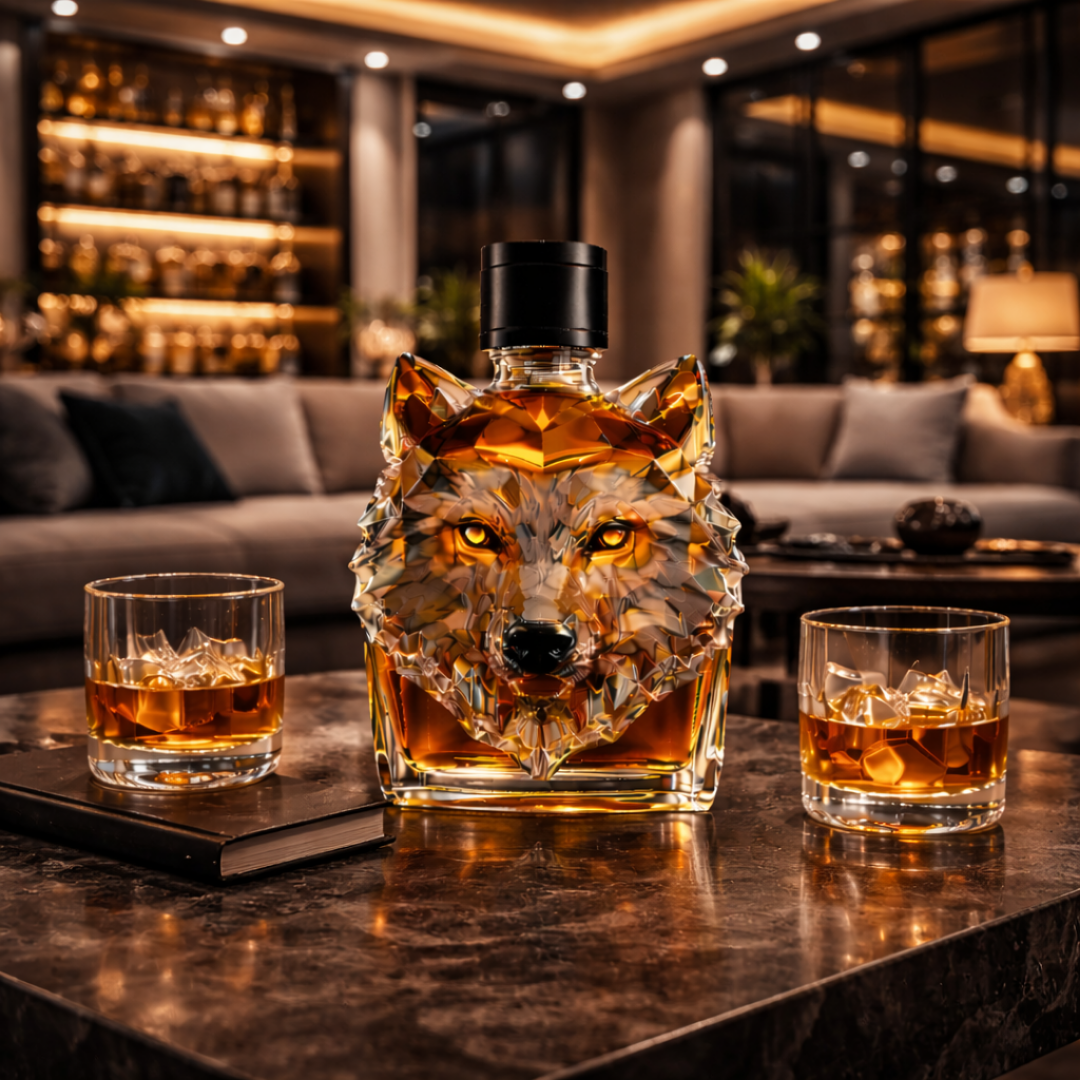 Whiskyflaske - Ulv Edition