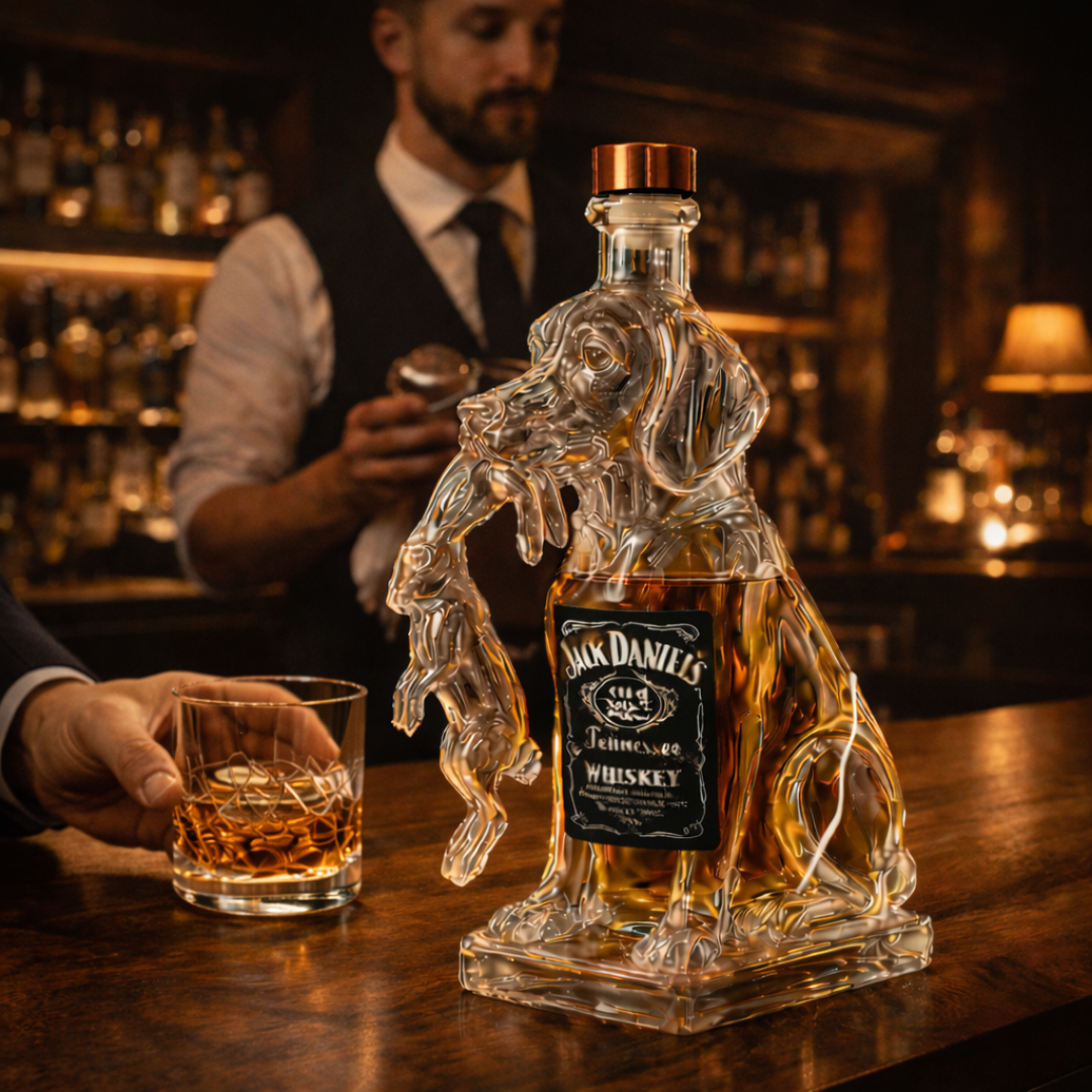 Jack Daniel's Whisky Flaske - Hund Edition