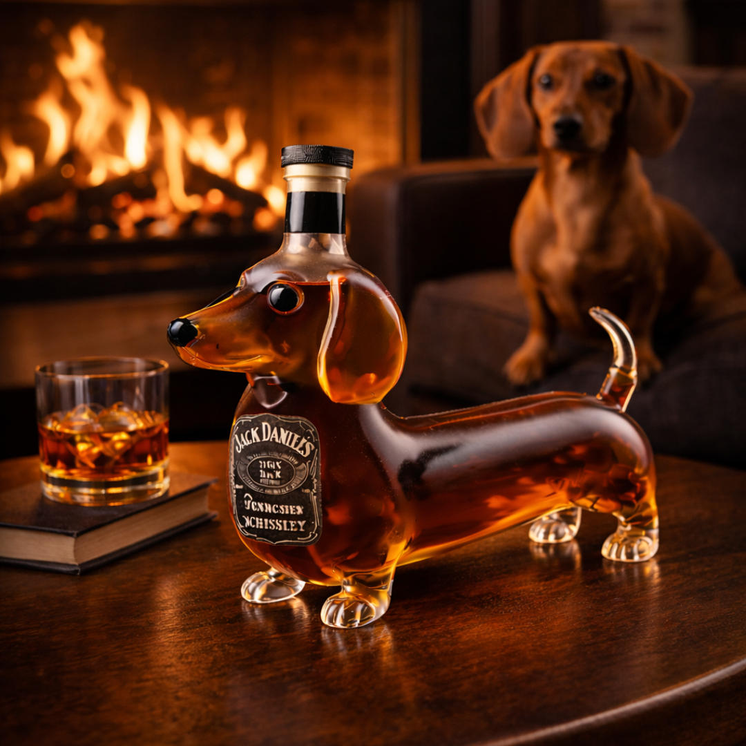 Jack Daniel's Whisky Flaske - Teckel Utgave