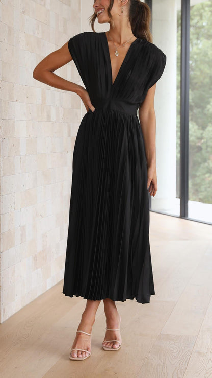 Isla | Elegant plissékjole