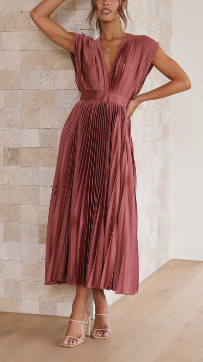 Isla | Elegant plissékjole