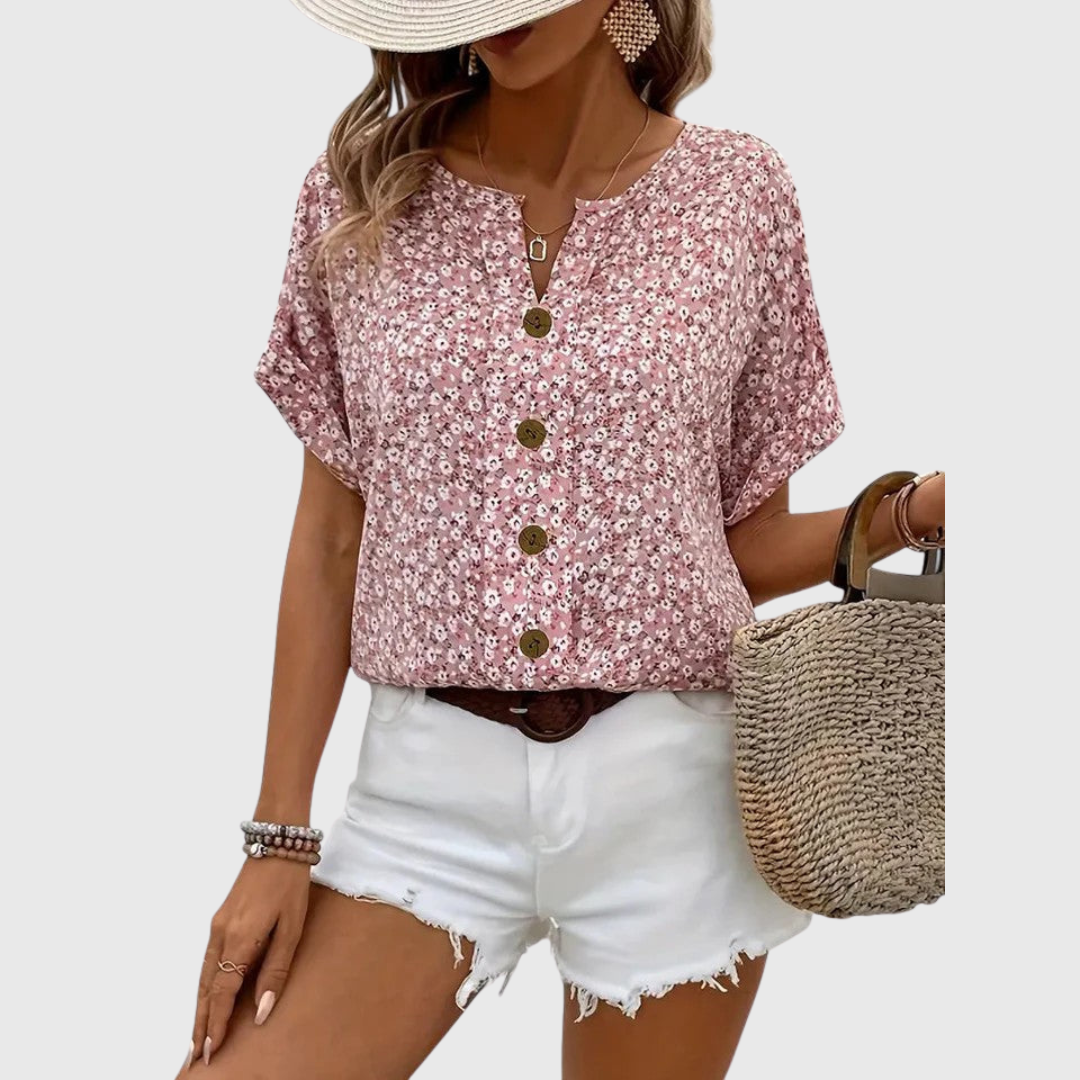 Juni | Elegant Blomstret Sommertopp