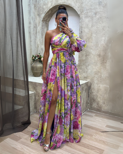 Maud™ | Elegant Kjole med Lange Ermer