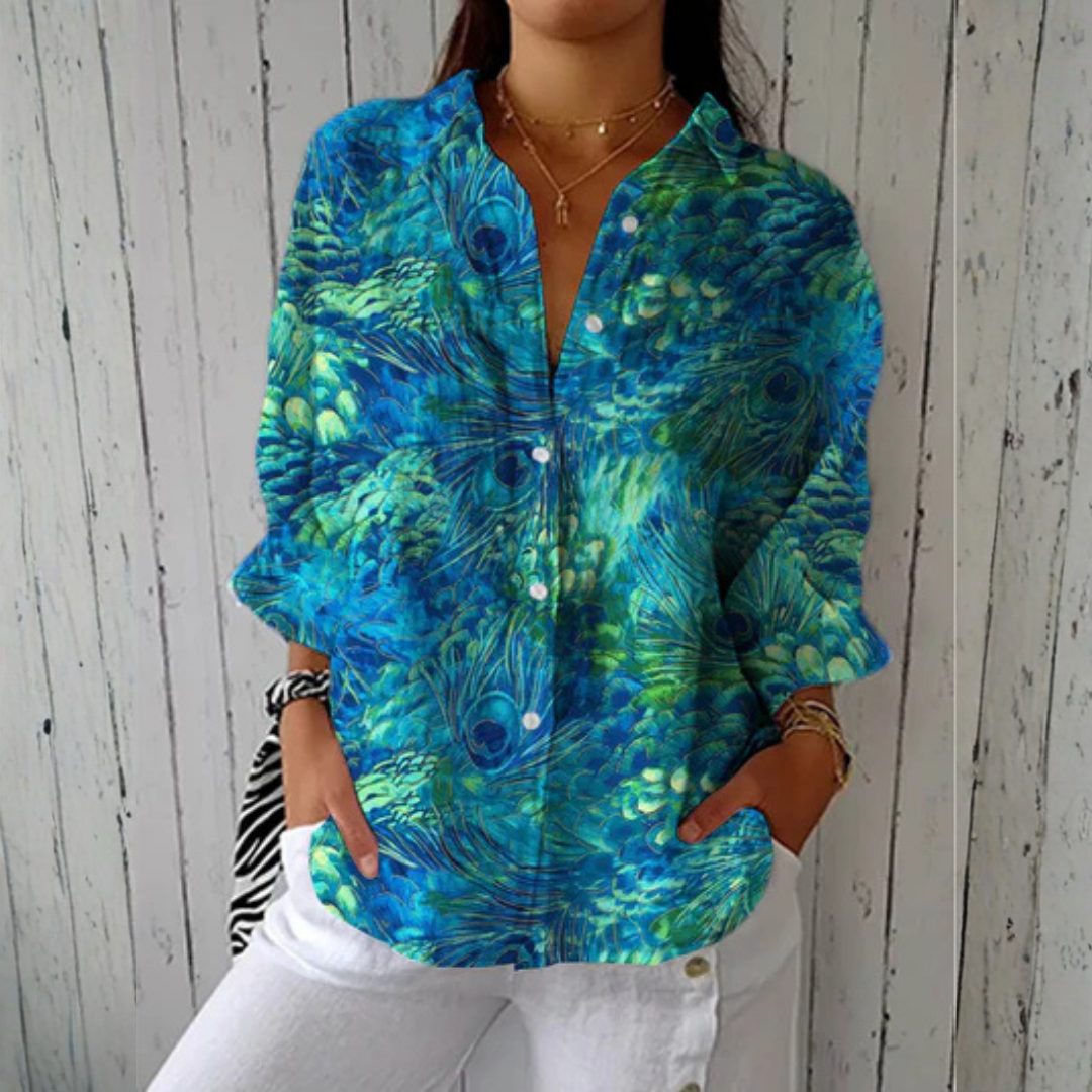 Victoria | Påfugl Grace Bluse