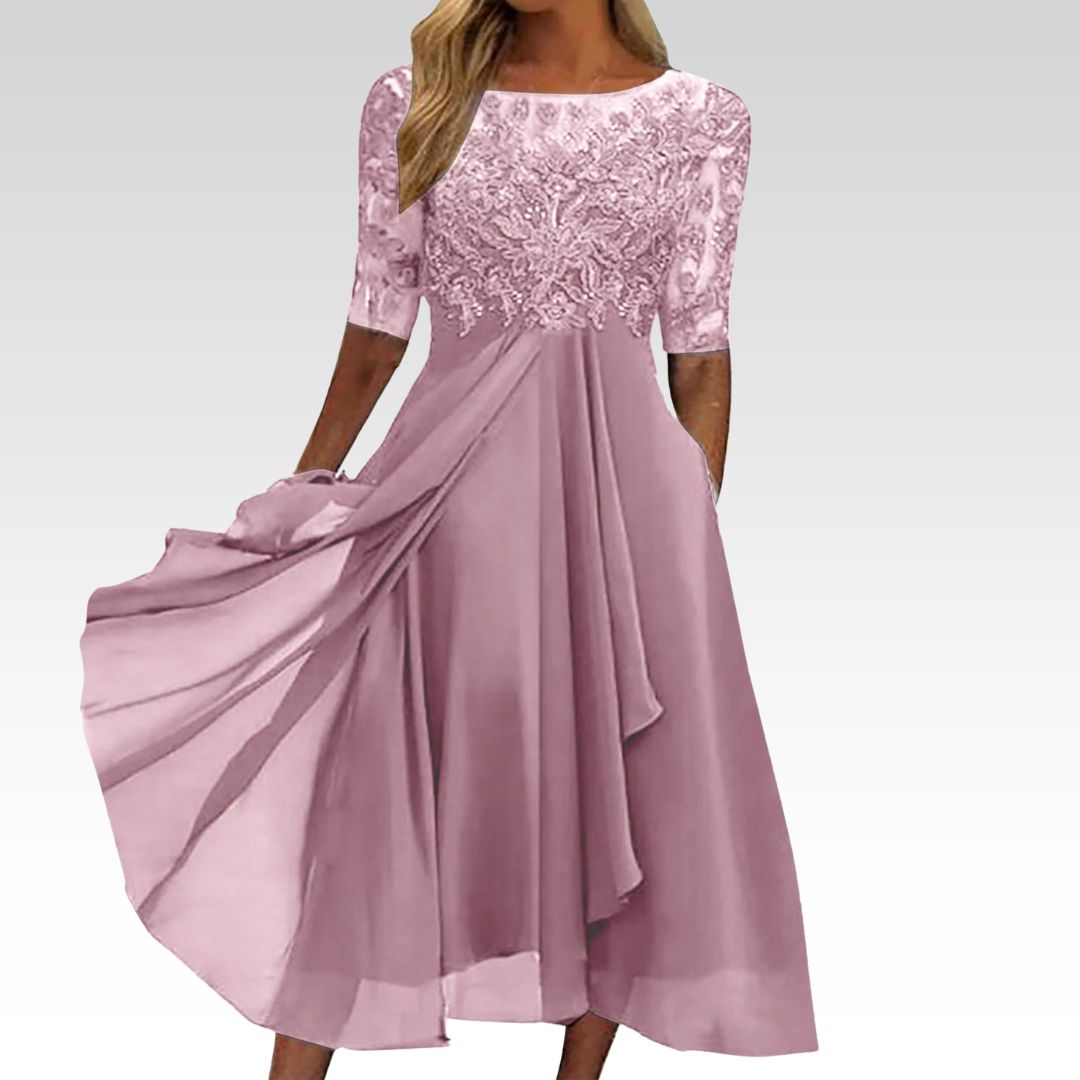 Puck™ | Elegant Midi-kjole i Blonder