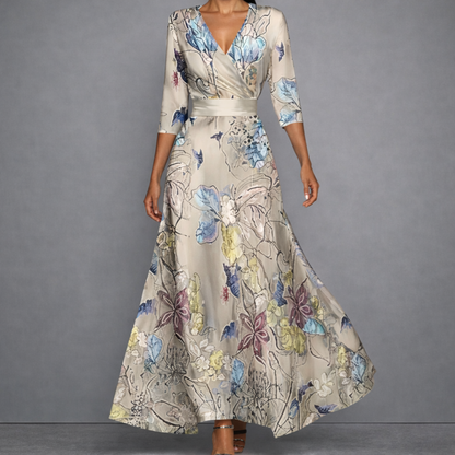 CALLA | Skulpturerende Blomster Maxi Kjole for Elegant Selvtillit