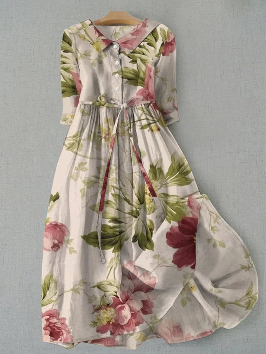 Vivienne | Klassisk elegant blomsterkjole