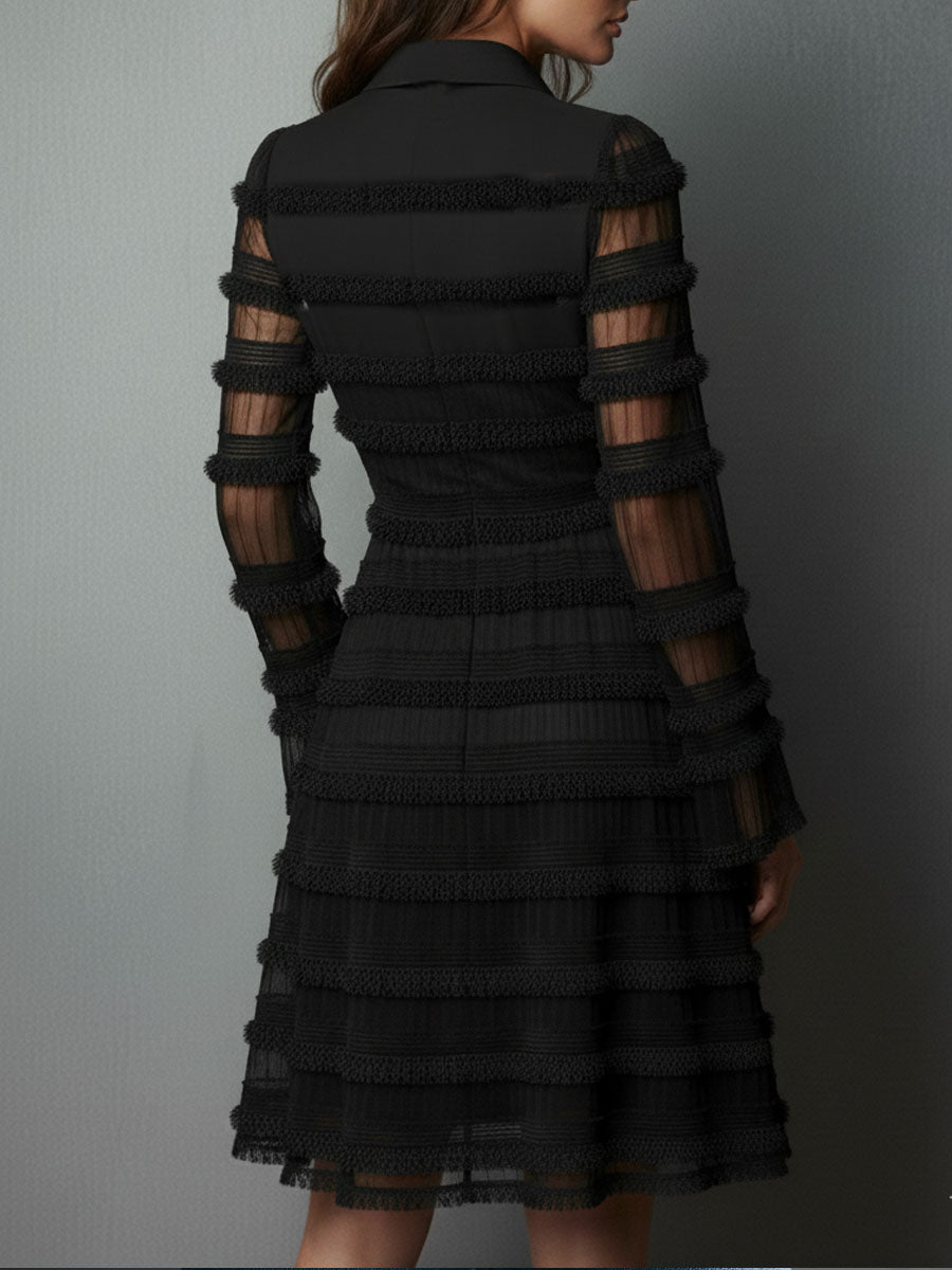 Rosalie™ | Elegant Minikjole med Dyp V-Hals