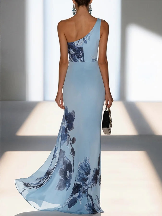 Hazel™ | Elegant Trykt Maxi Kjole