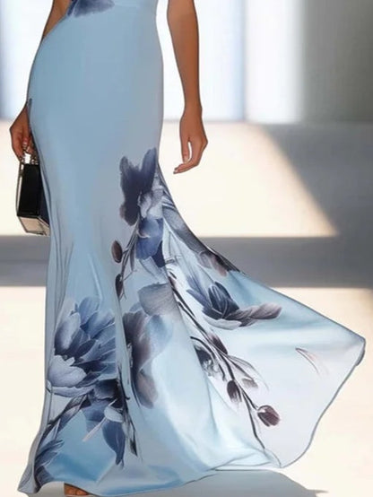 Hazel™ | Elegant Trykt Maxi Kjole