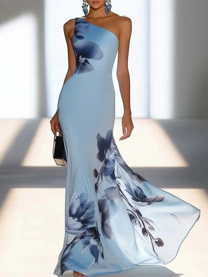 Hazel™ | Elegant Trykt Maxi Kjole
