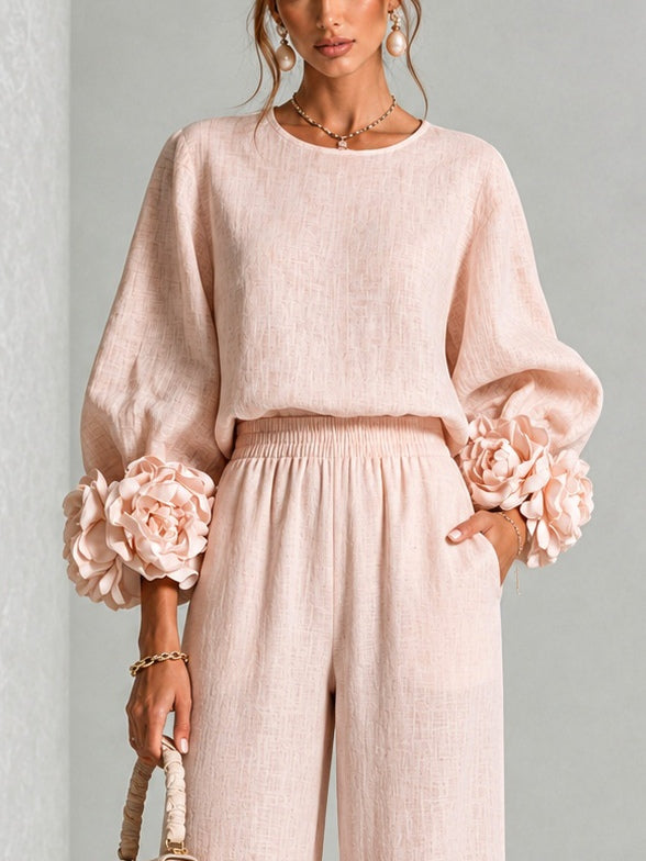Rosalia | Floral Cuff Two-piece set