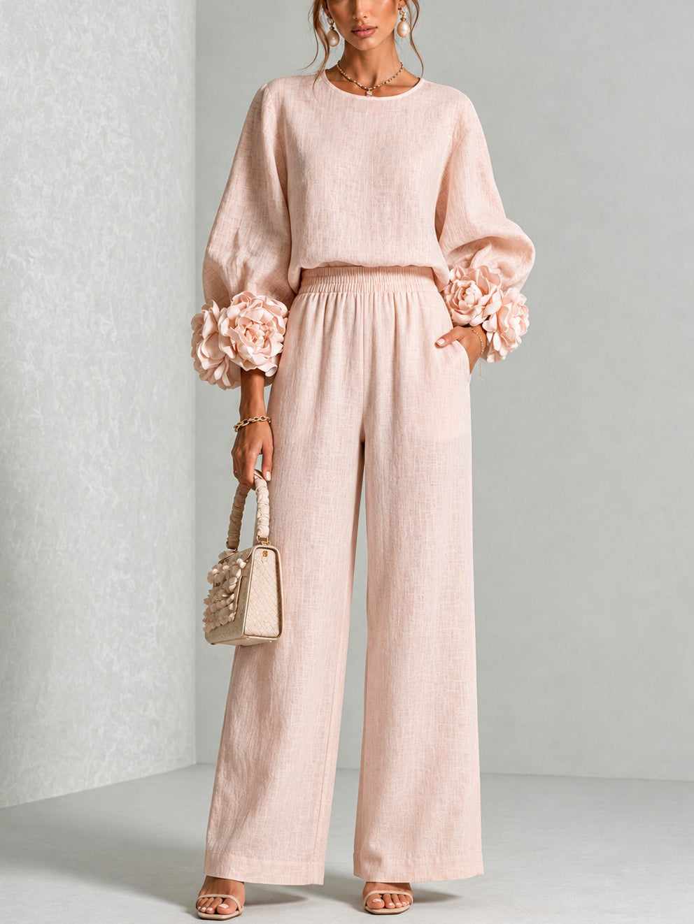 Rosalia | Floral Cuff Two-piece set