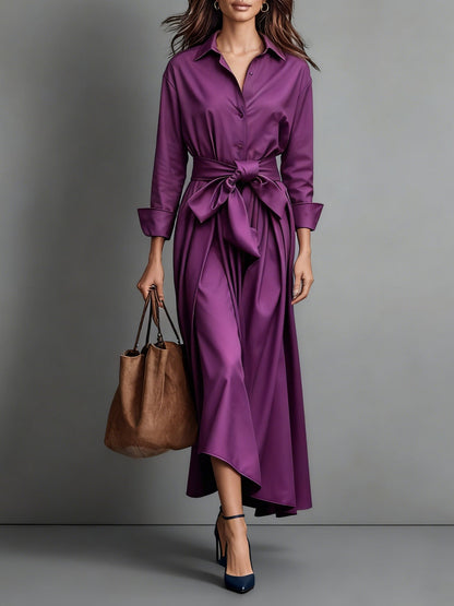 Marise™ | Elegant Maxi Kjole med Sløyfedetalj