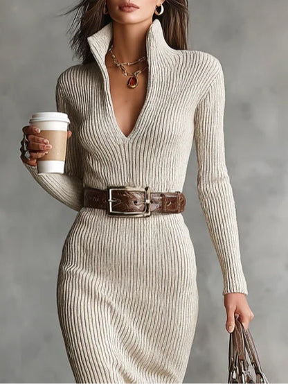 Clara | Elegant strikket kjole