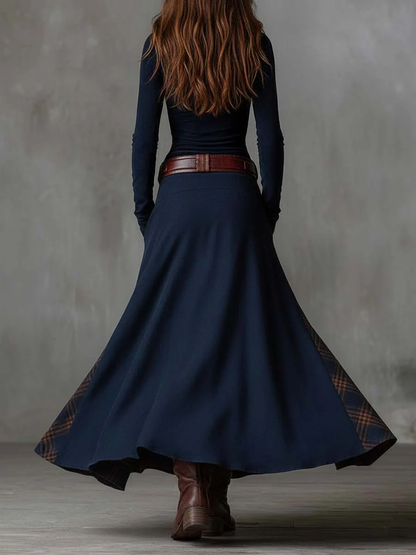 Michelle | Suede kjole med belte