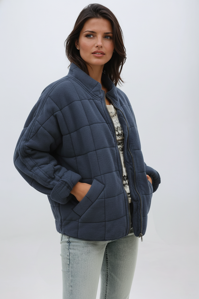 Juliette | Oversized quiltet kåpe