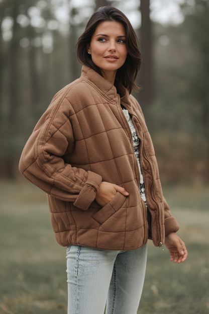 Juliette | Oversized quiltet kåpe