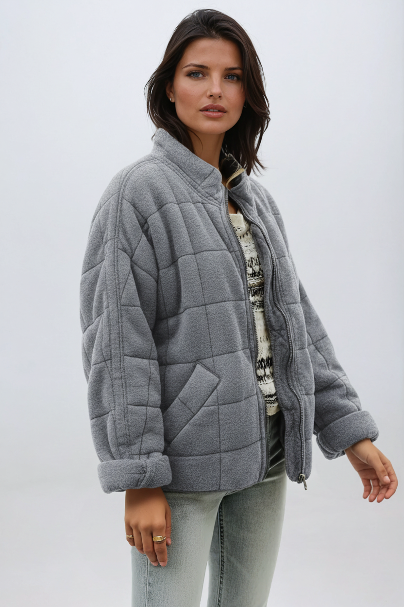 Juliette | Oversized quiltet kåpe