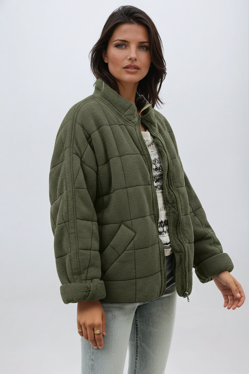 Juliette | Oversized quiltet kåpe