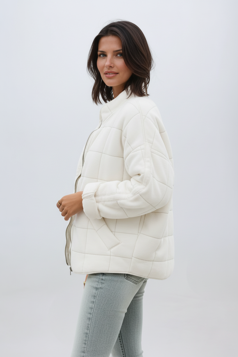 Juliette | Oversized quiltet kåpe