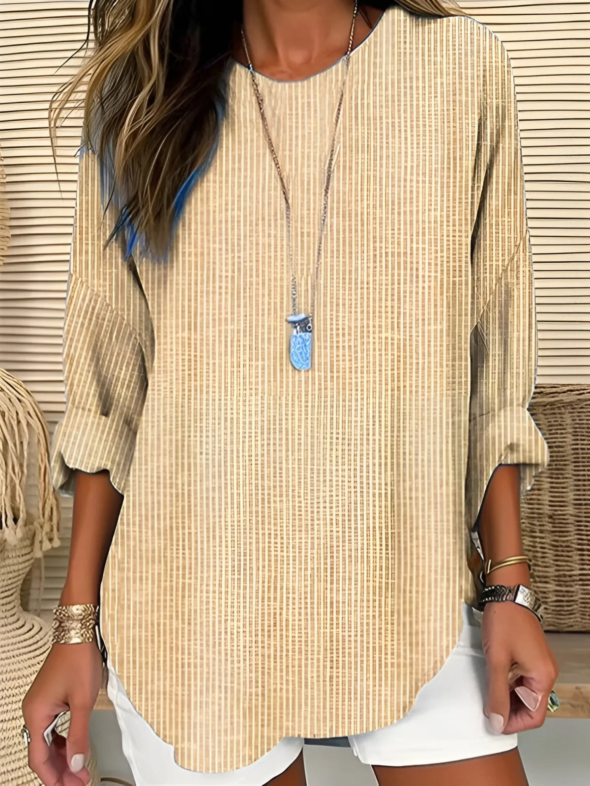 Rhea | Trendy Stripete Bluse