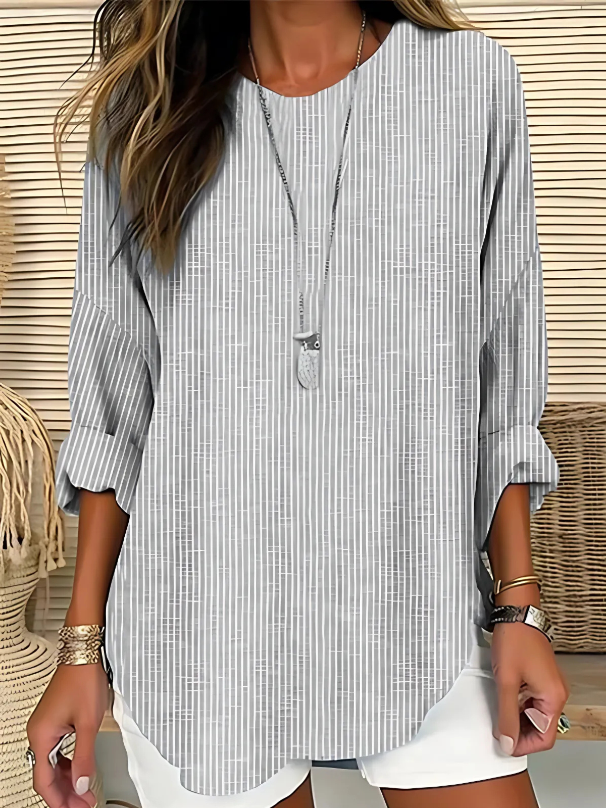 Rhea | Trendy Stripete Bluse