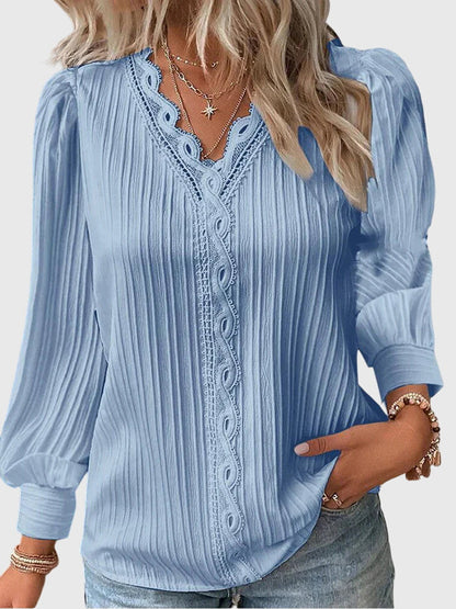 Andrea | Elegant Pullover Bluse