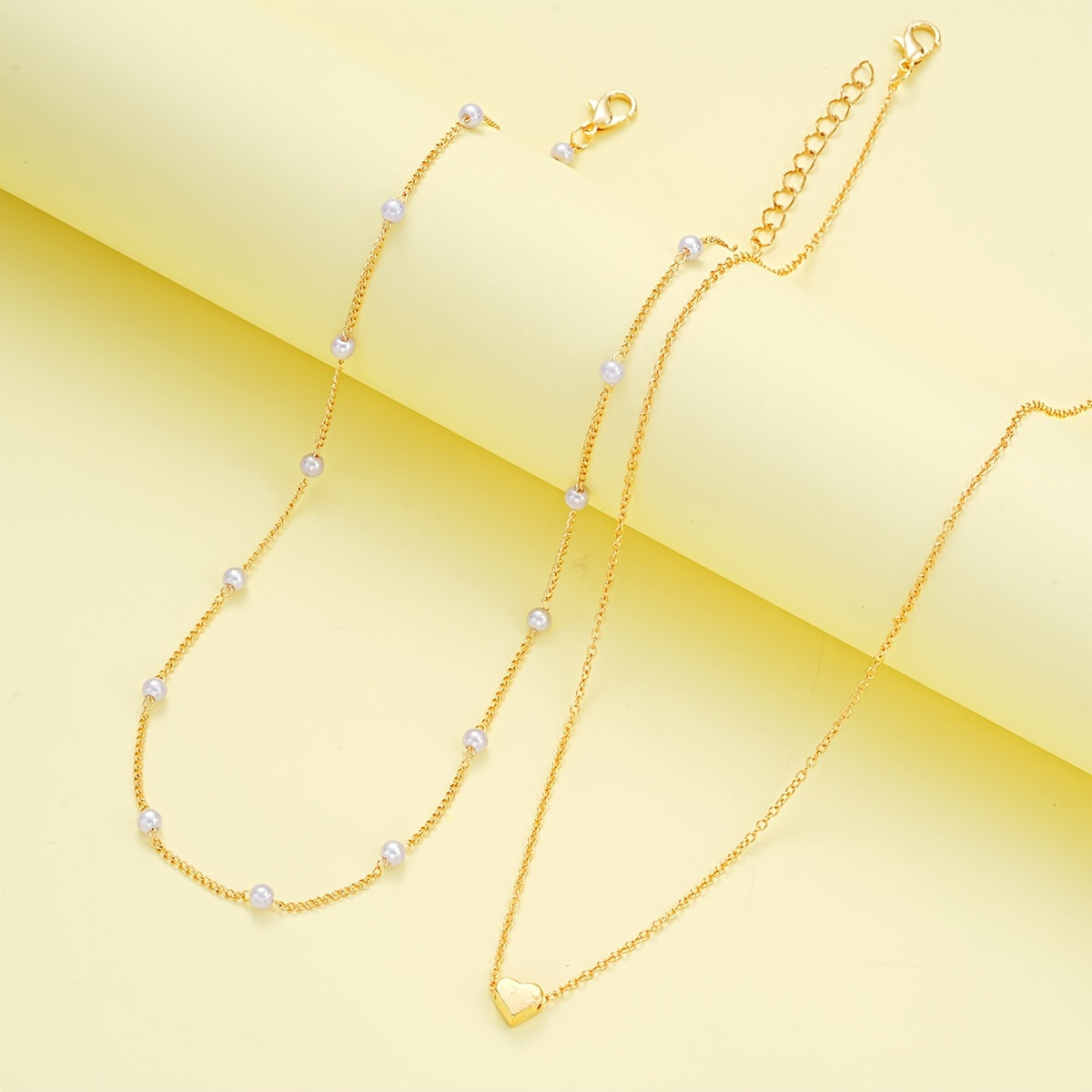 Elegant Minimalistisk Halskjede og Armbånd Sett
