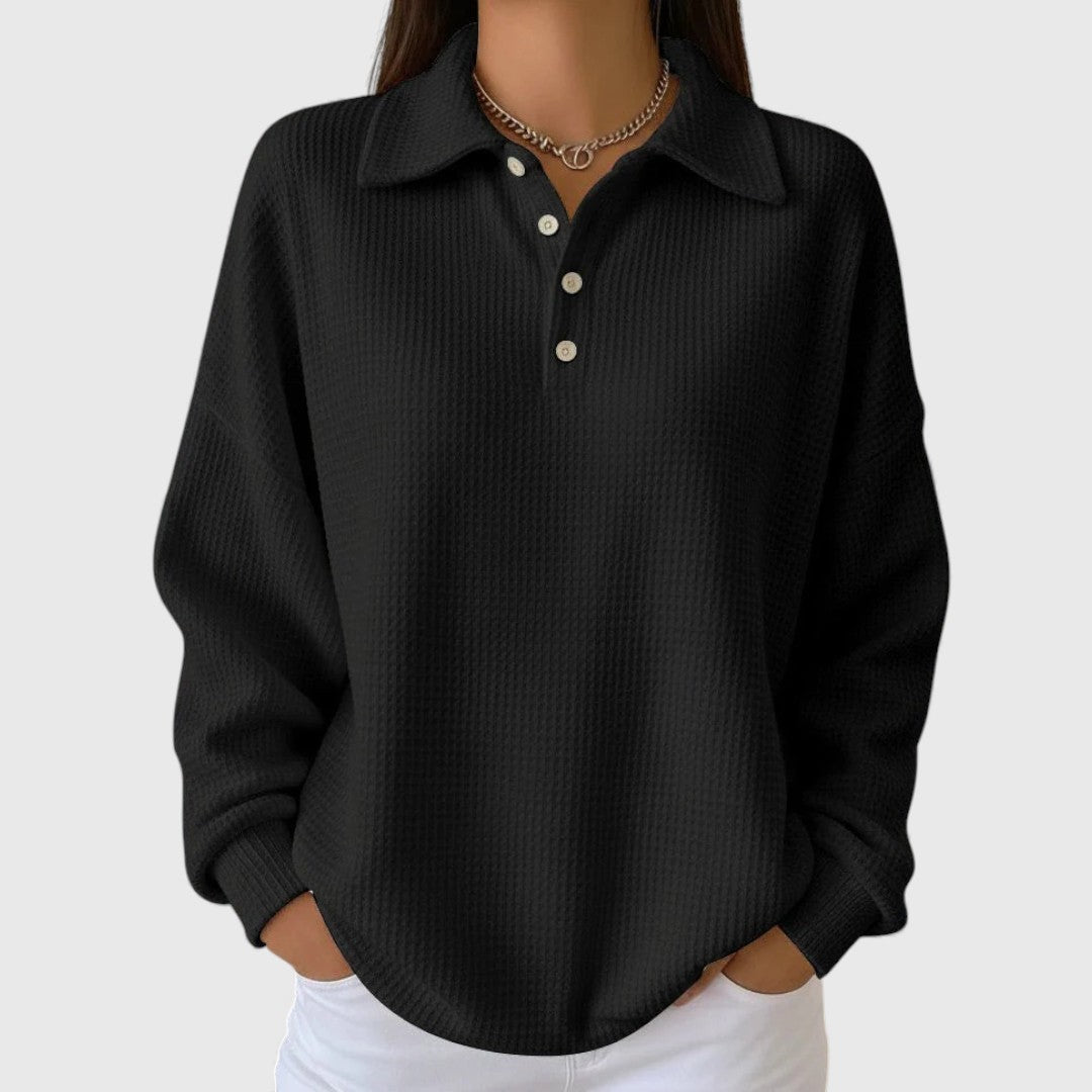 Mara | Myk Genser med Krage