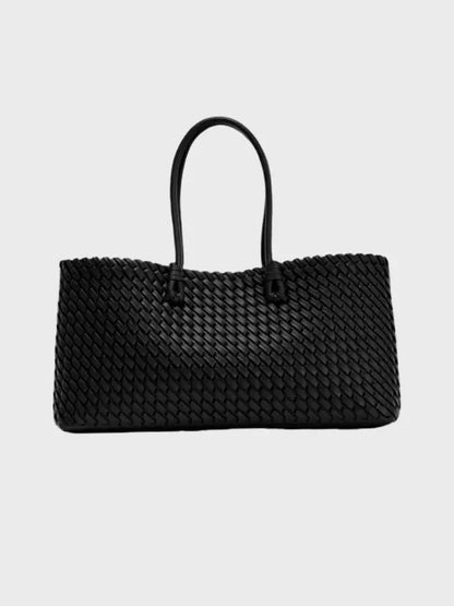LINDSAY™ - Elegant Vevd Tote Bag for Hverdagsbruk