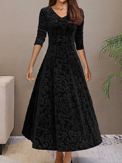Denise | Fløyels elegant kjole