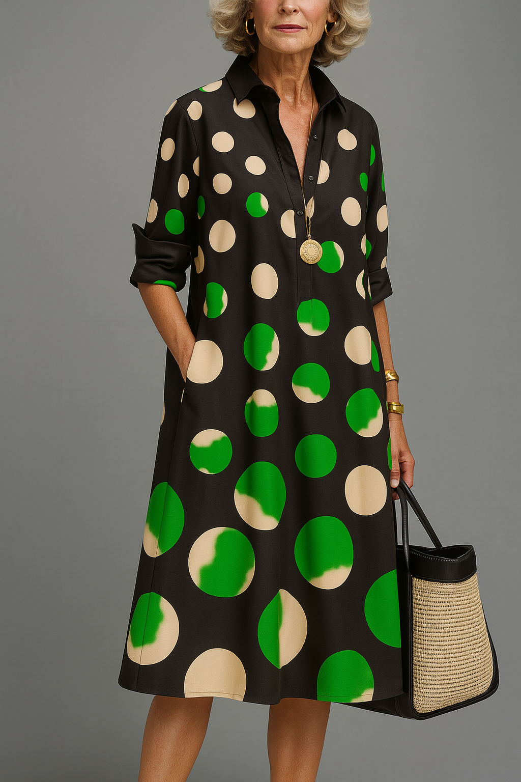 Naomi™ | Elegant midi-kjole
