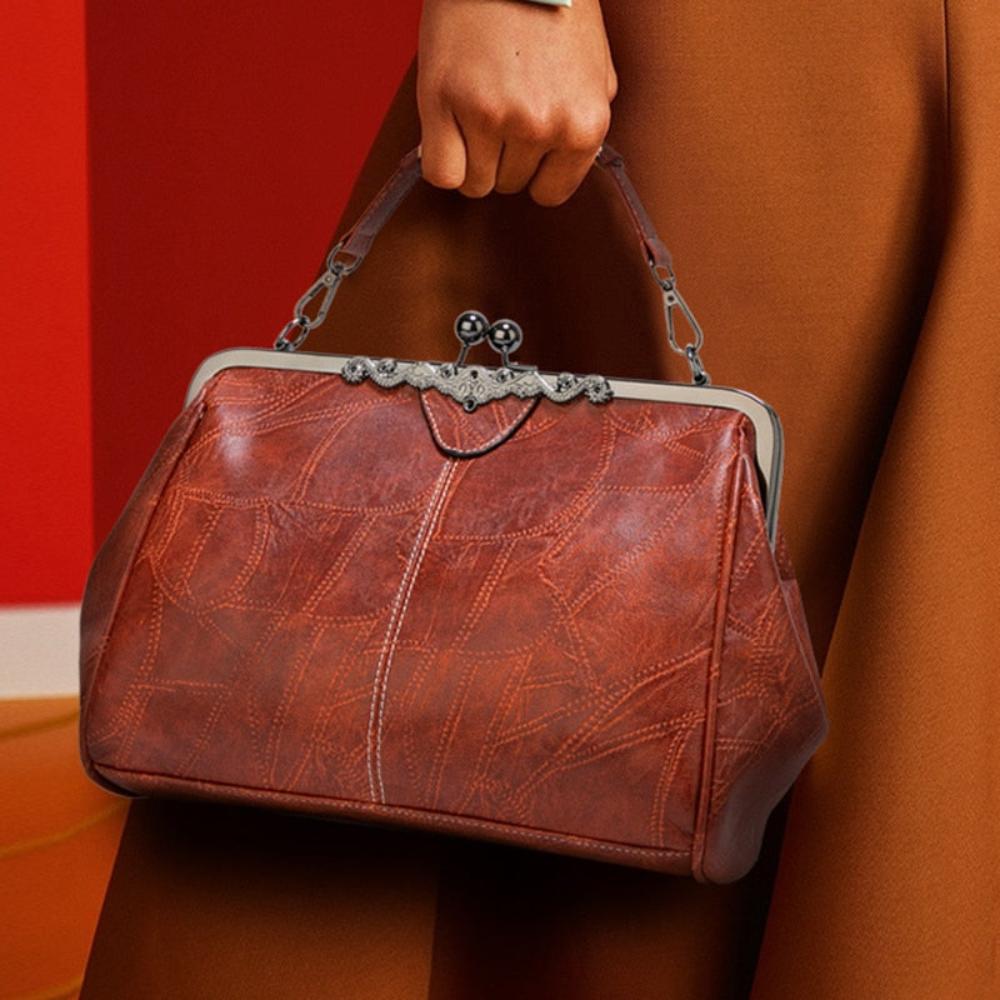 Mila | Tidløs vintage veske med elegant klafflås