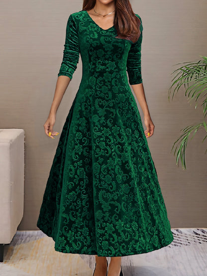 Denise | Fløyels elegant kjole