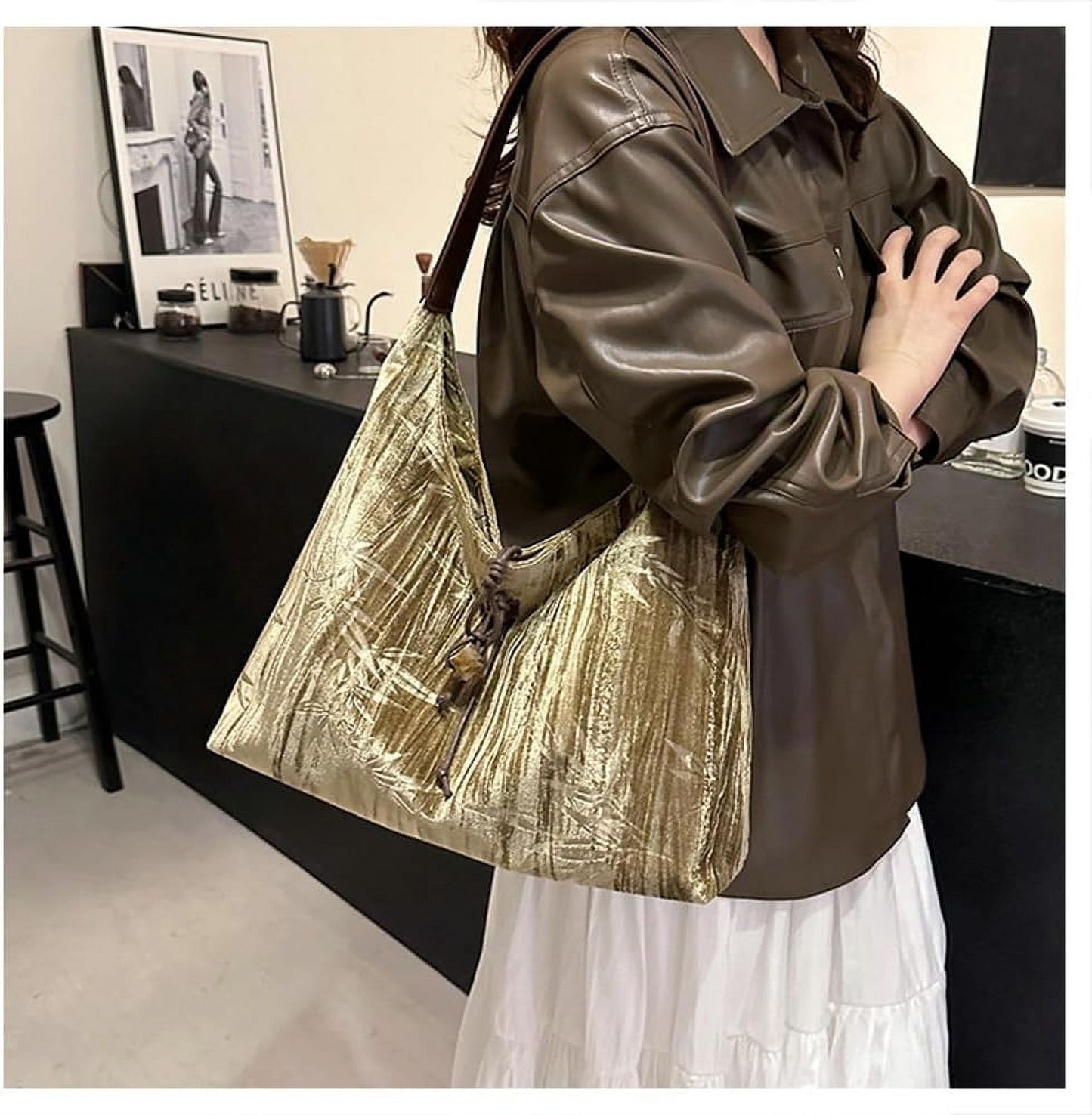 Amélie - Fløyels Crossbody Skulderveske