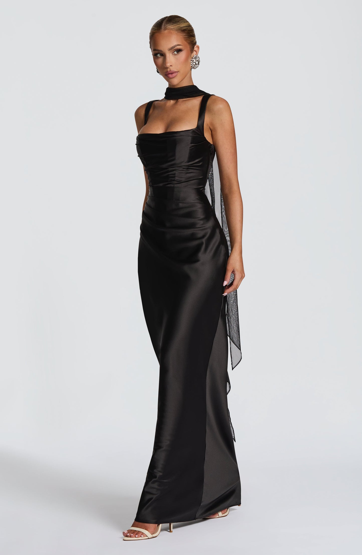 Calanthe Maxi Kjole - Svart