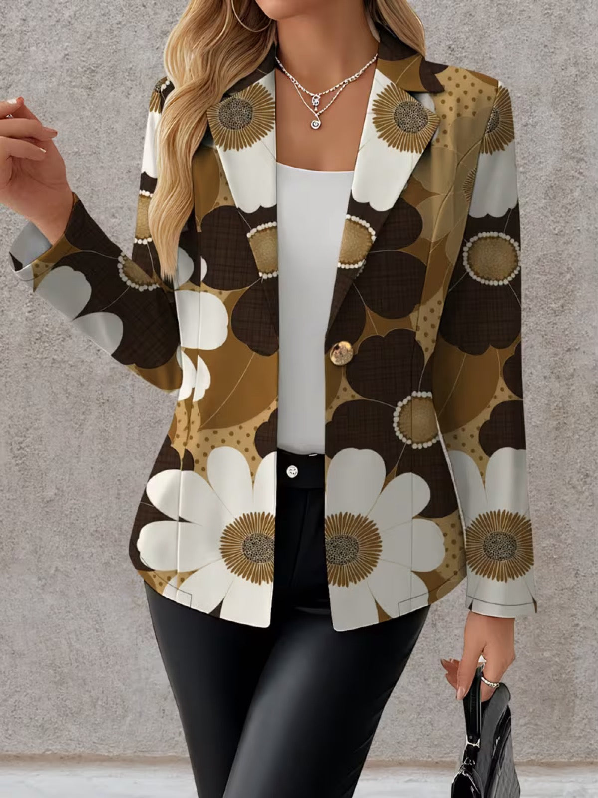 Clothilde™ | Daisy Print Blazer