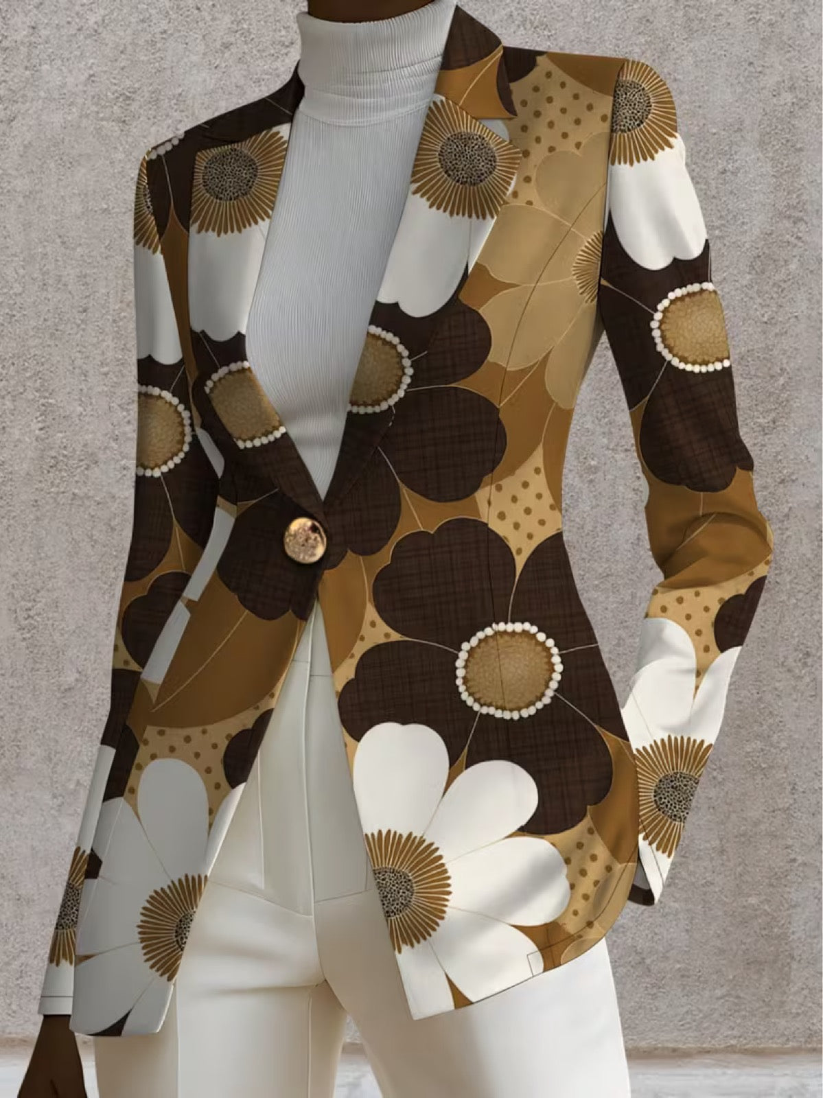 Clothilde™ | Daisy Print Blazer