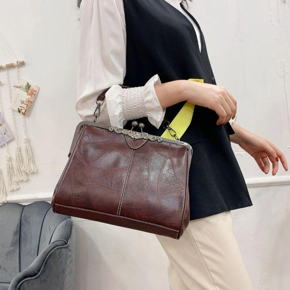 Mila | Tidløs vintage veske med elegant klafflås