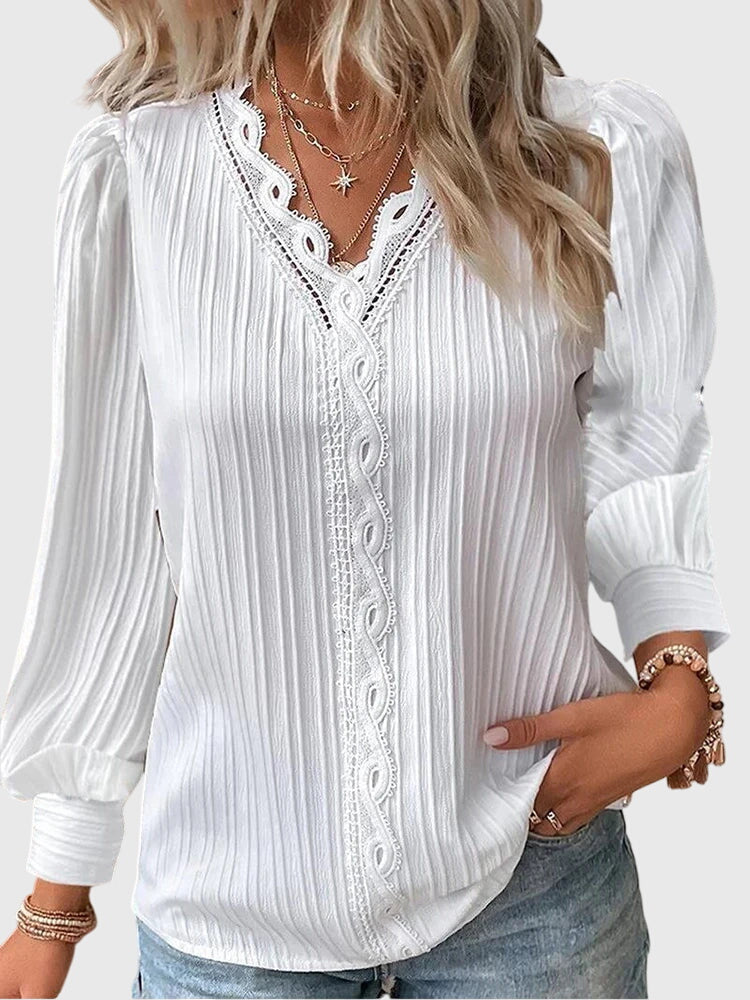 Andrea | Elegant Pullover Bluse