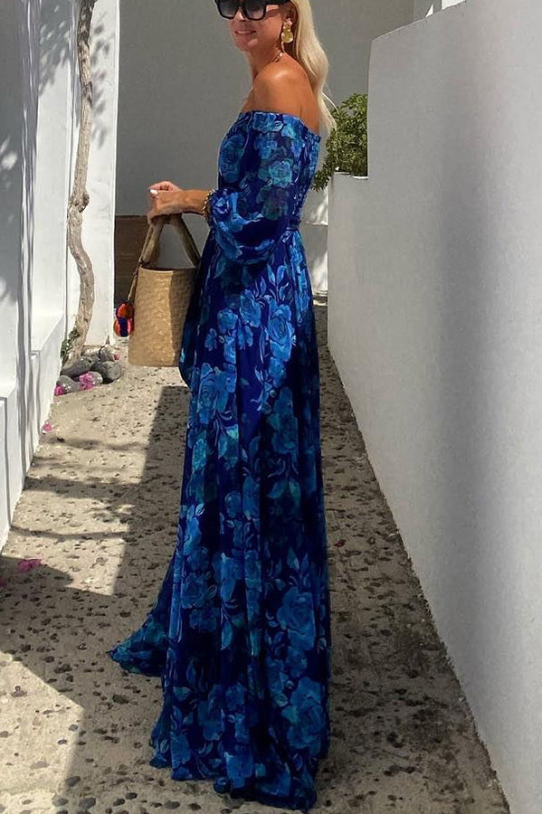 Yara™ | Romantiske Blomster Maxi-kjole