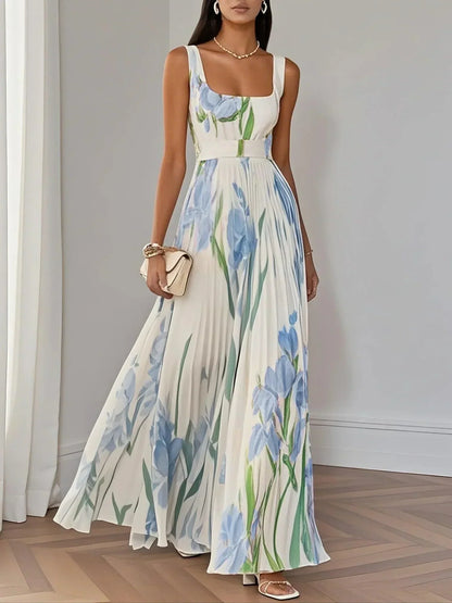 Raelynn™ | Elegant Plissert Maxikjole