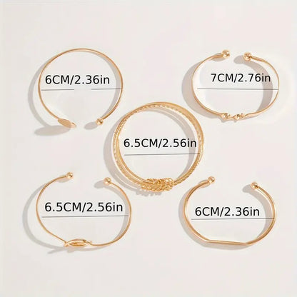 Sofistikert Knottet Eleganse Armbåndsett