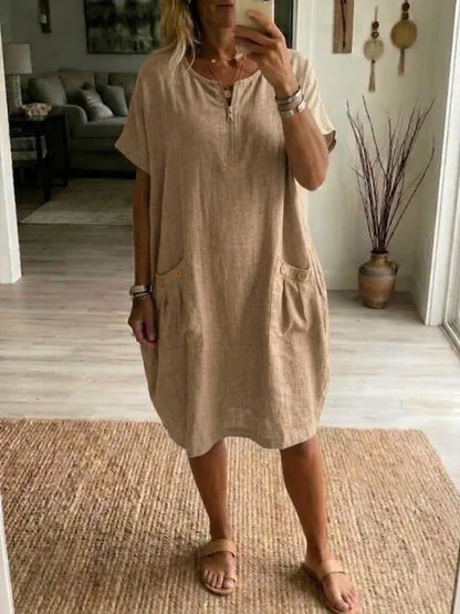 Pascale™ | Glidelås-Front Maxi Kjole
