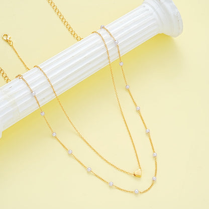 Elegant Minimalistisk Halskjede og Armbånd Sett
