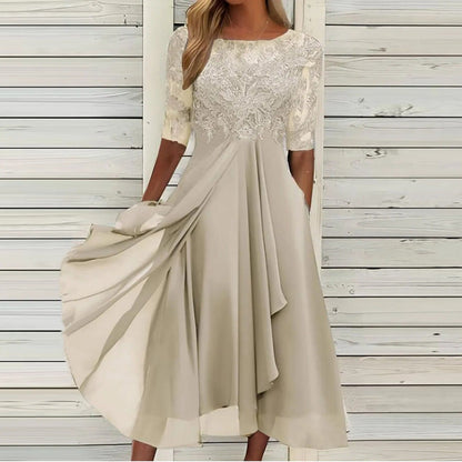 Puck™ | Elegant Midi-kjole i Blonder