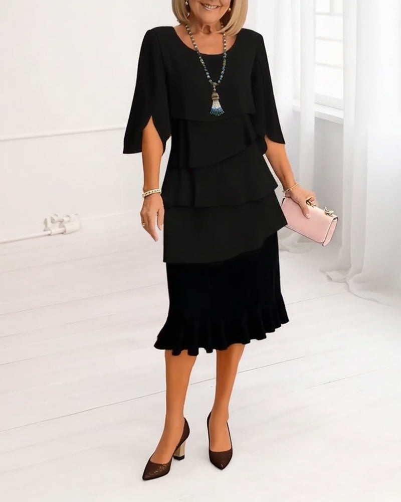 Patricia | Elegant Komfort Volangkjole
