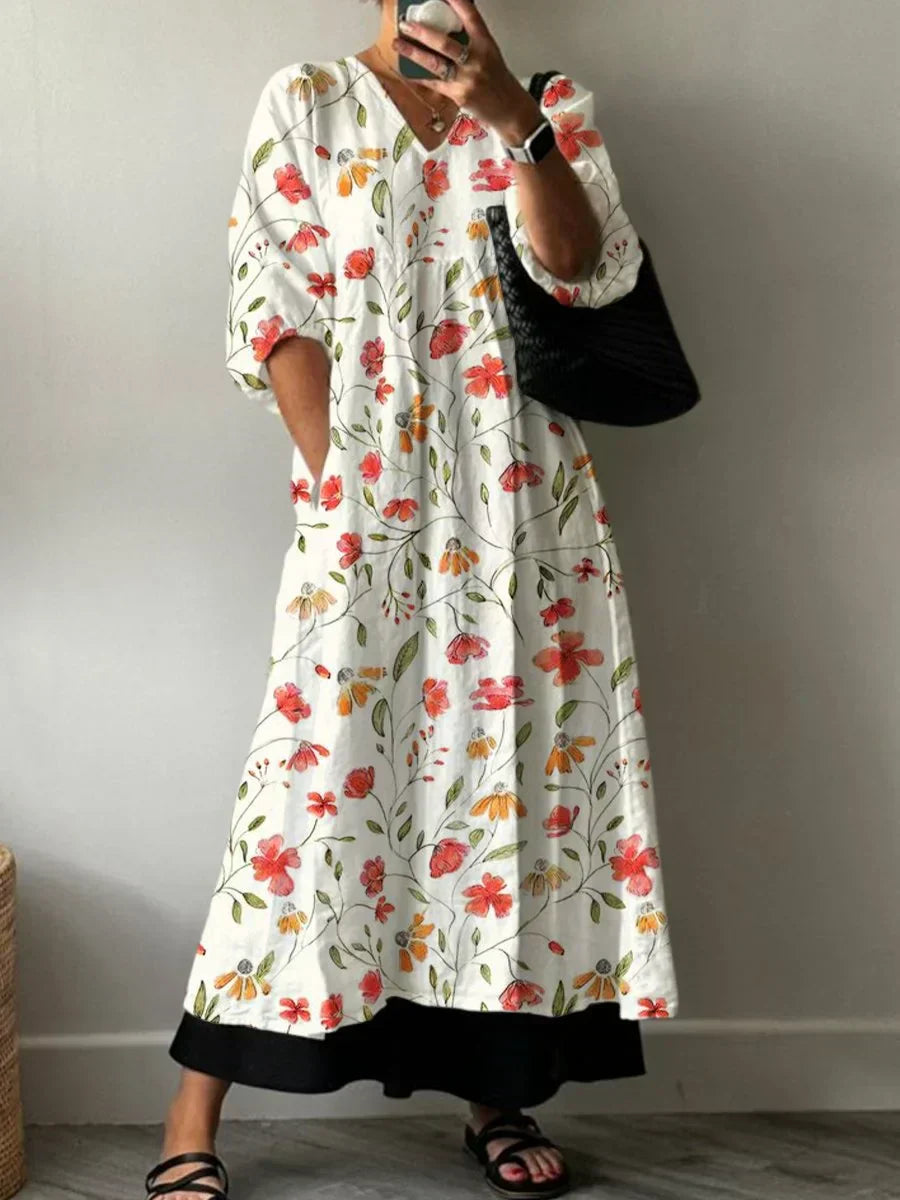Elegant Trykt Kjole Ana